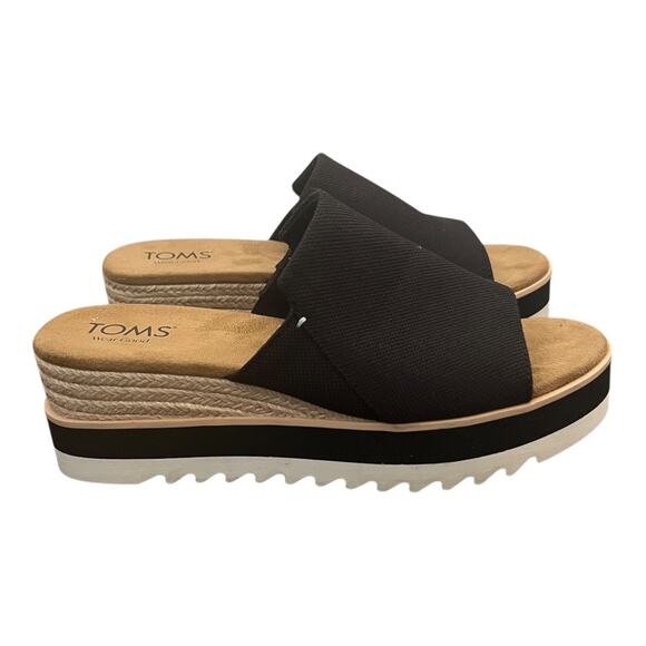 Toms Diana Mule Wedge Sandal Size 11 - Picture 2 of 10